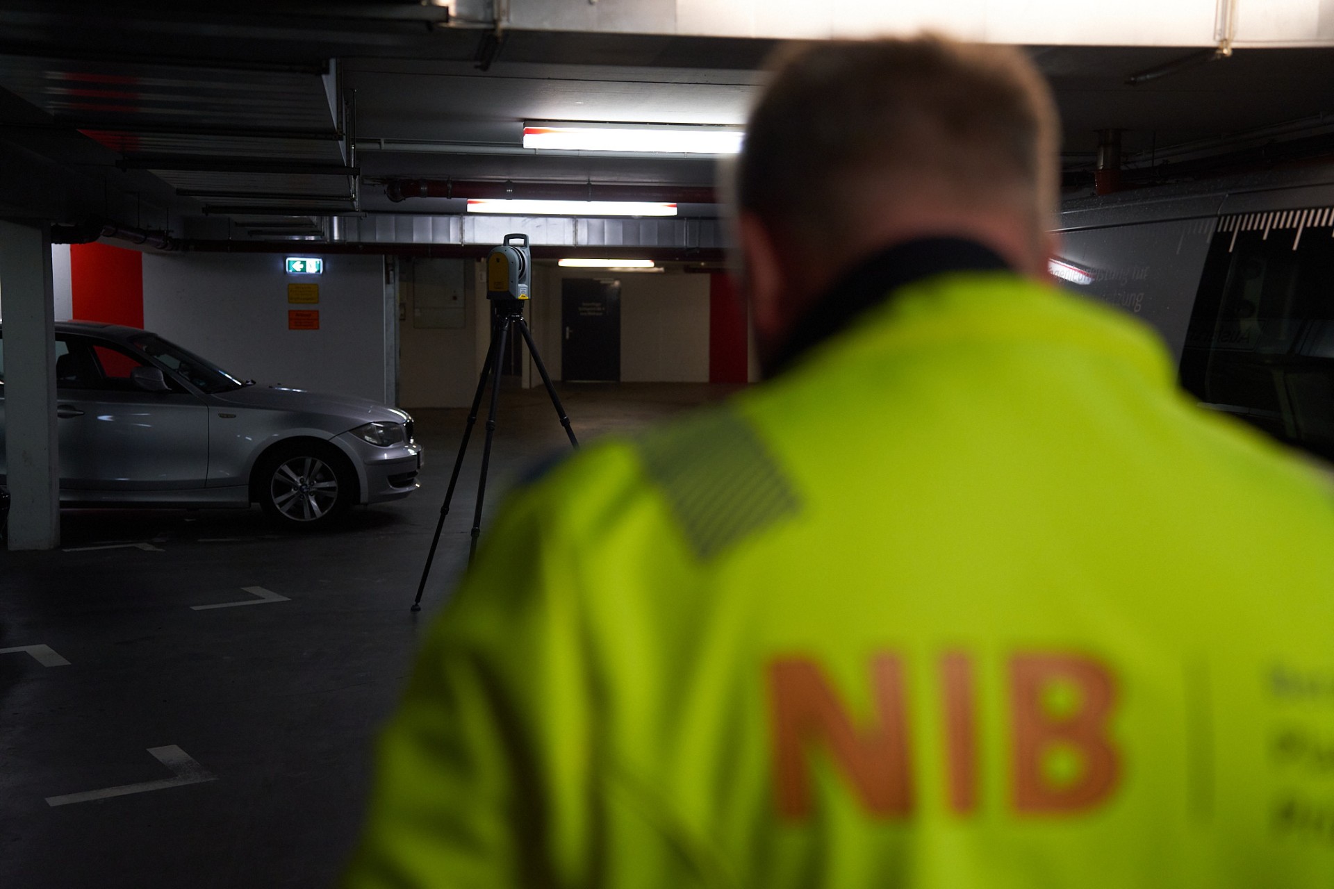 3D-Scan in einer Tiefgarage